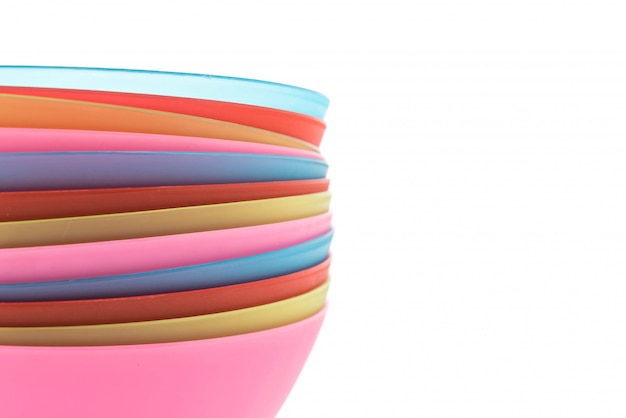 colorful plastic bowl 