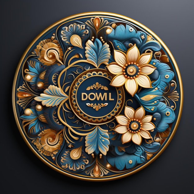 a colorful plate with the word quot don't quot on it