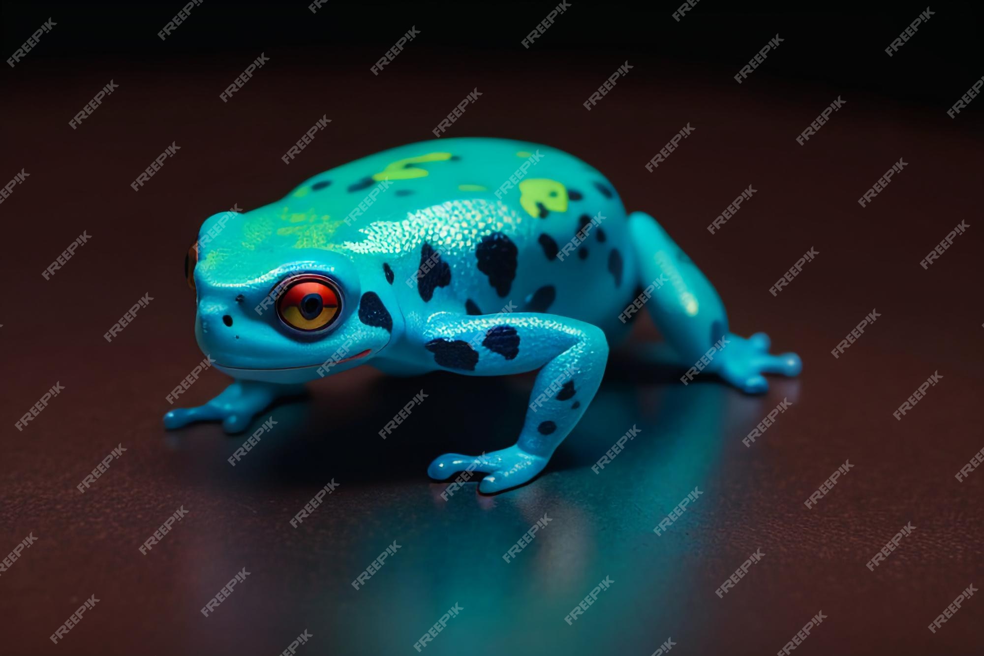 Premium AI Image | Colorful poison dart frog very dangerous wildlife