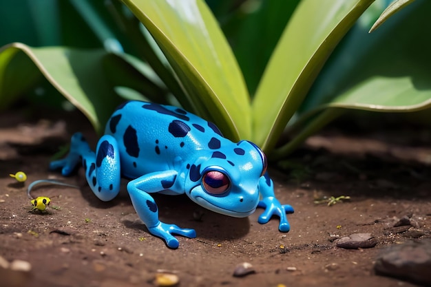 사진 다채로운 독성 활 개구리 매우 위험한 야생 동물 개구리 벽지 배경 사진
