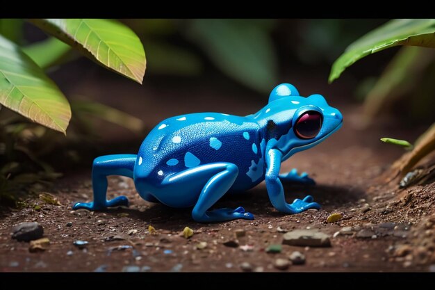 Colorful poison dart frog very dangerous wildlife frog wallpaper background photography