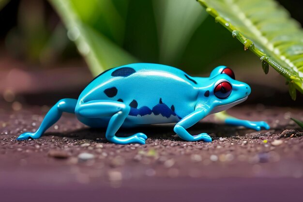 Colorful poison dart frog very dangerous wildlife frog wallpaper background photography