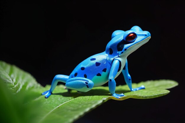 Foto rana velenosa colorata molto pericolosa fauna selvatica rana carta da parati fotografia di sfondo