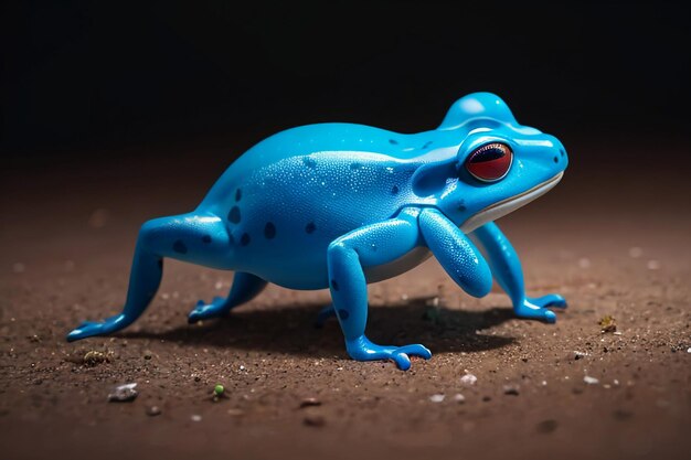 カラフルな毒のダートカエル 非常に危険な野生のカエル 壁紙 背景写真