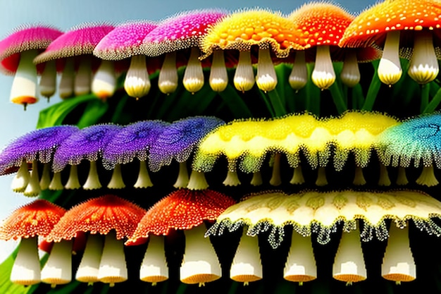 Красочные ядовитые грибы обои фон HD фотография не едят ядовитые грибы