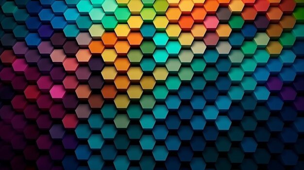 Colorful polygonal vector background Abstract polygonal vector background generative ai