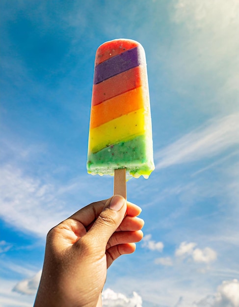 colorful popsicle