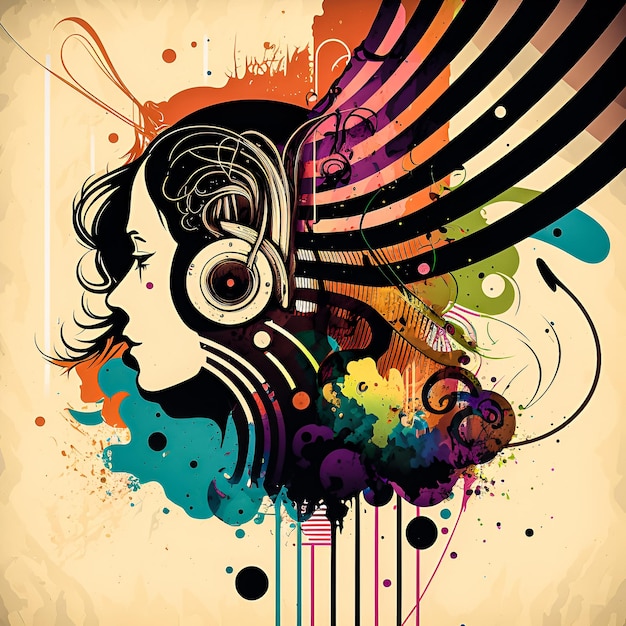 Artwork for techno and house music project on Craiyon