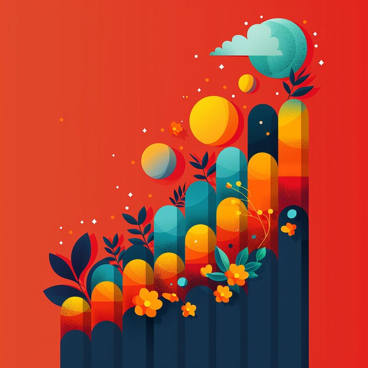 फोटो a colorful poster with the word  the word  on it