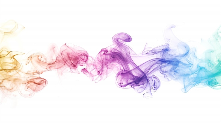 Photo colorful powder explosion cloud rainbow vibrant color splash paint holi dust multicolor particles