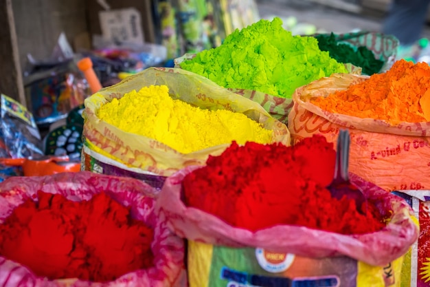 Colorful powder Holi