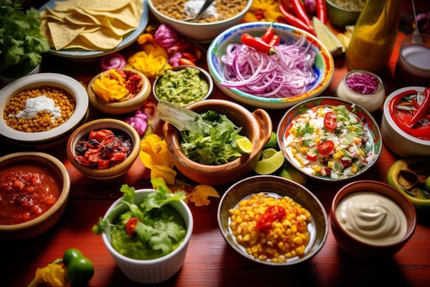 Colorful Pozole Fiesta Spread