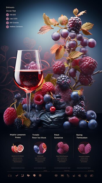 Colorful Premium Fruit Brandy With a Luxurious Purple and Gold Palett creative concept ideas design