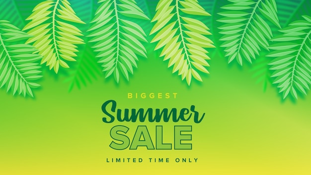 Photo colorful premium summer sale banner template