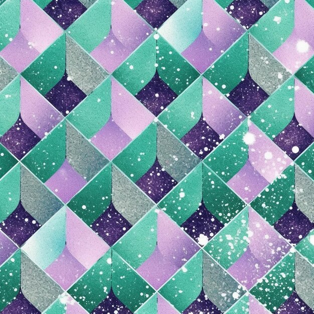 a colorful quilt with snowflakes on it