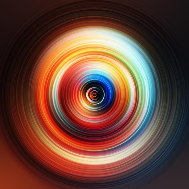 Colorful radial motion effect Abstract rounded background Color curves and sphere Multi color gradient rings and circles wallpaper Colored texture backdrop and banner