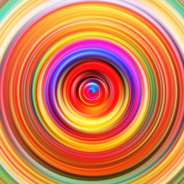 色彩のラジアルモーション効果 抽象的な丸い背景 色の曲線と球 多色グラデーションリングと円 壁紙 色の質感の背景とバナー