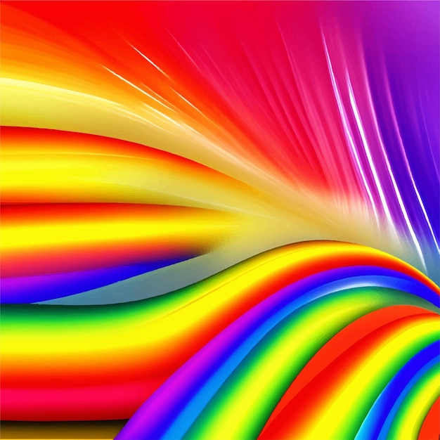 A colorful rainbow background with a rainbow background