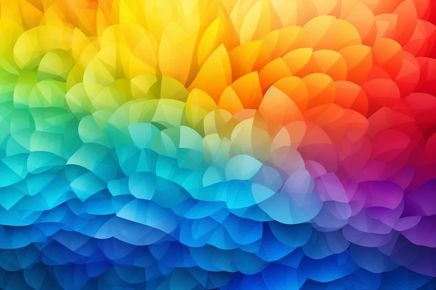 Colorful rainbow brush background