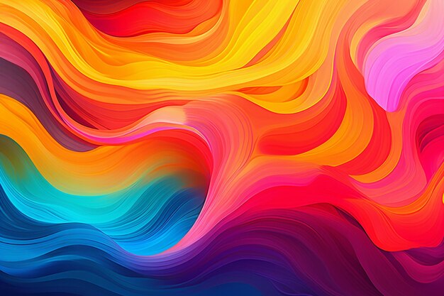 colorful rainbow brush background