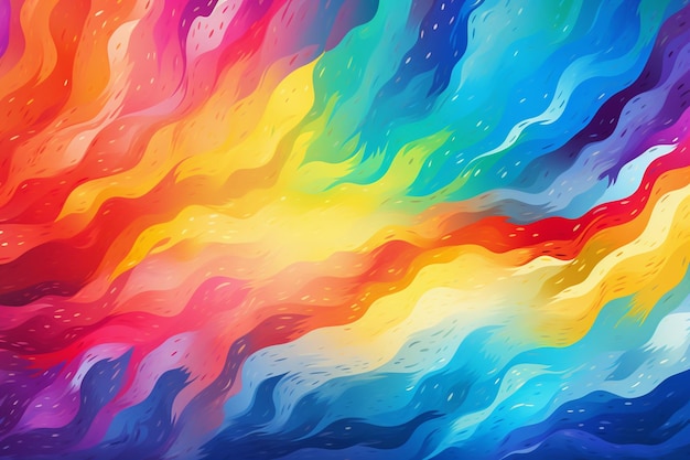 Colorful rainbow brush background