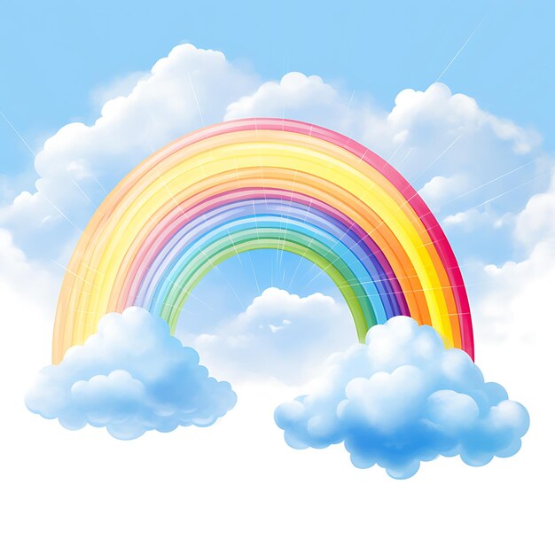 Foto clipart colorato dell'arcobaleno