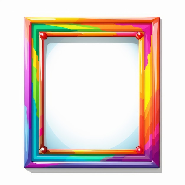 Colorful Rainbow Picture Frame For Vibrant Projects