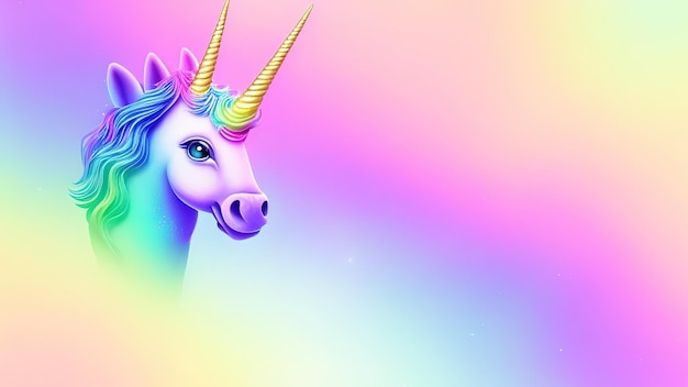 Colorful rainbow unicorn horse rainbow unicorn background