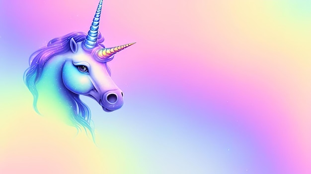 Colorful rainbow unicorn horse rainbow unicorn background