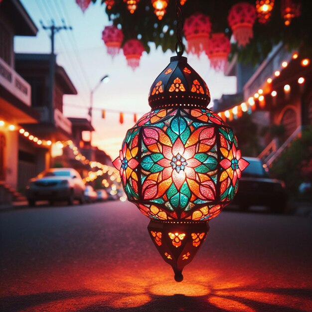 Colorful Ramadan lantern