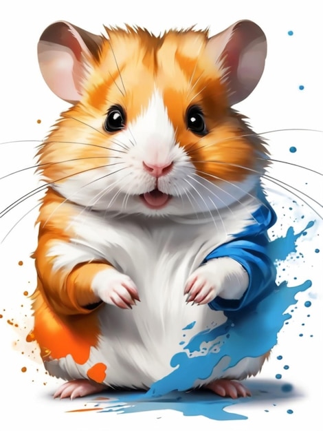 a colorful rat