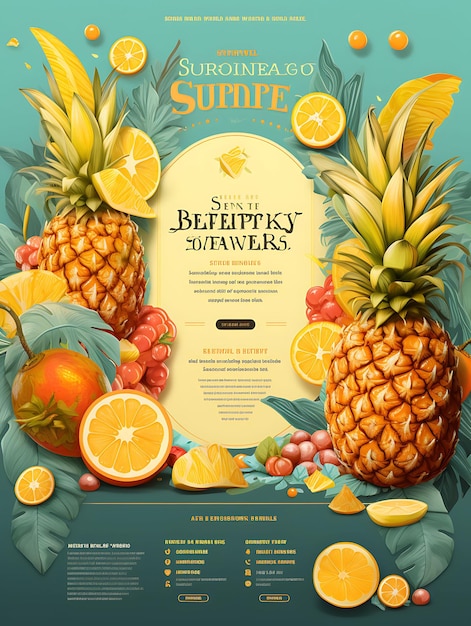 Colorful Refreshing Pineapple Brandy With a Tropical and Tangy Color creative concept ideas design