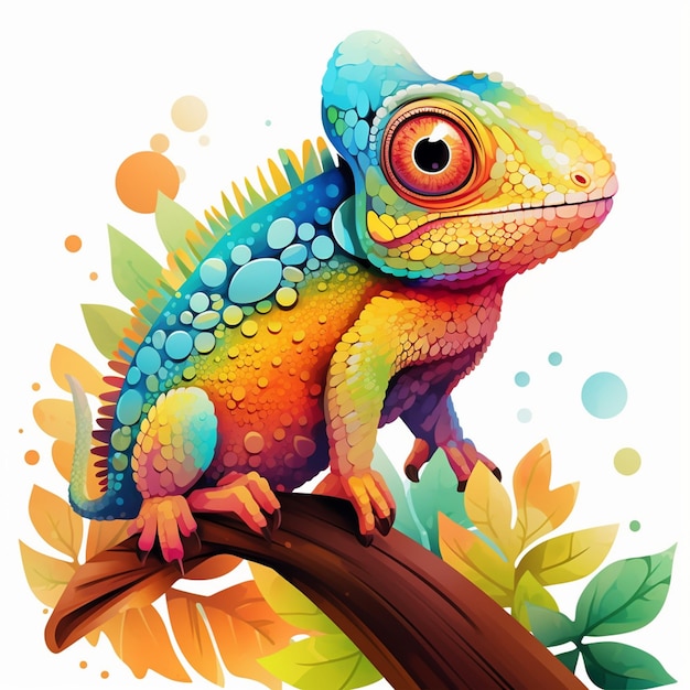 colorful reptile