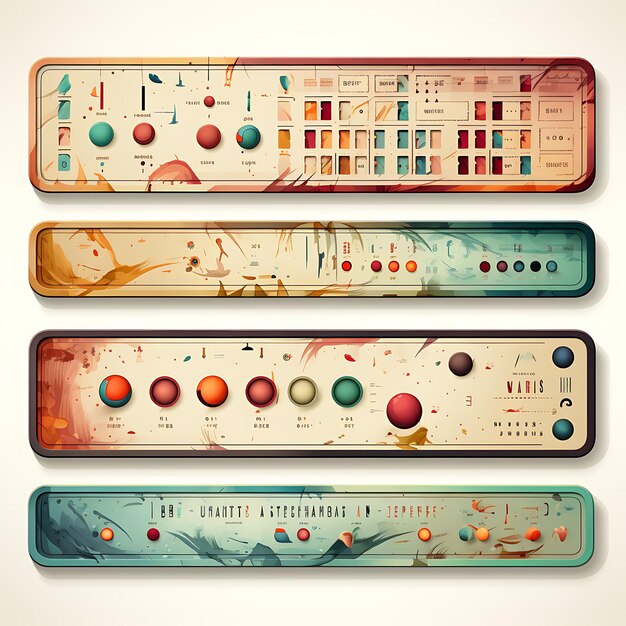 premium-ai-image-colorful-retro-game-score-sheet-paper-with-a-vintage