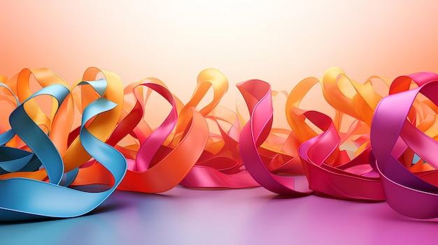 Colorful ribbons