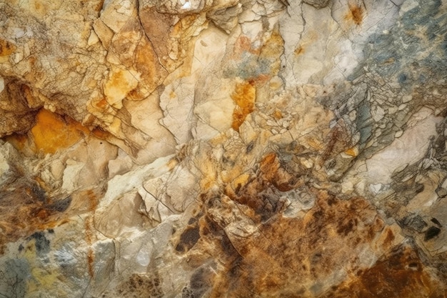 Colorful Rock Wall CloseUp