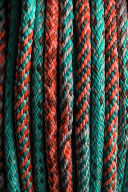 Colorful rope texture background