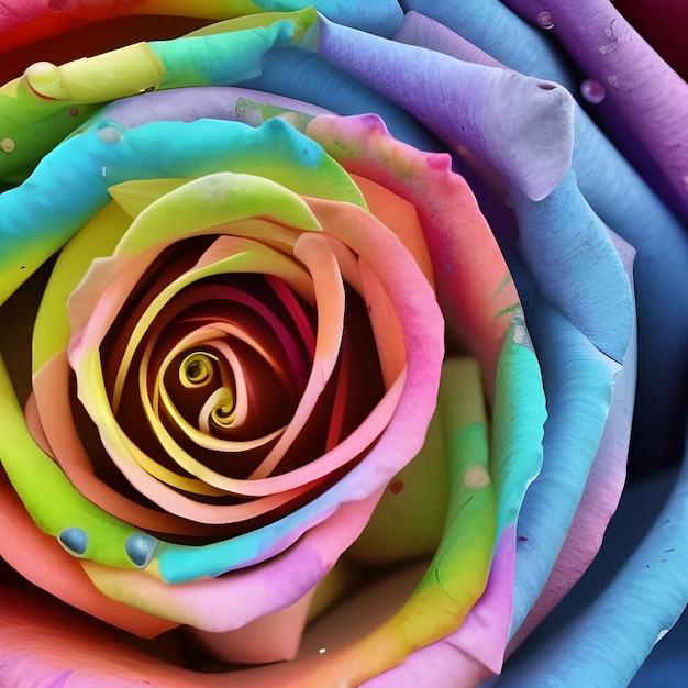 Colorful Rose Flower Photography