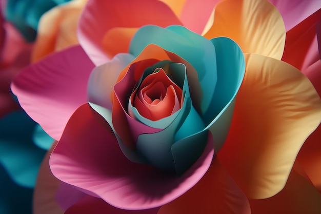 A colorful rose made by me.