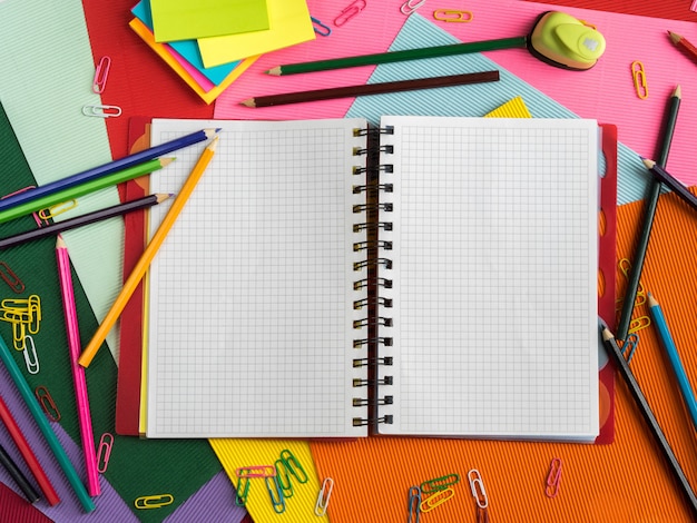 Colorful school table