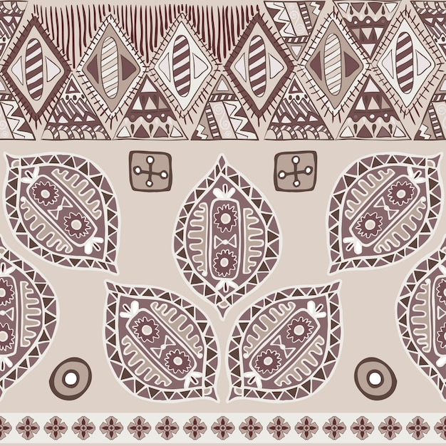 Colorful seamless ethnic pattern