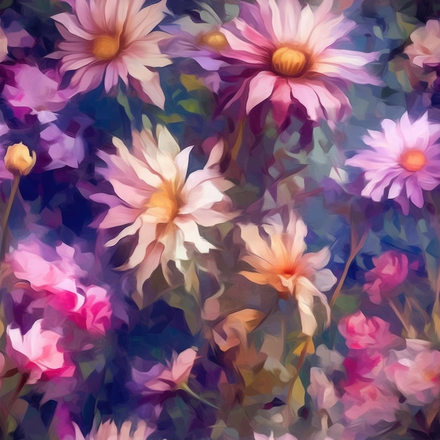 Colorful Seamless Floral Pattern