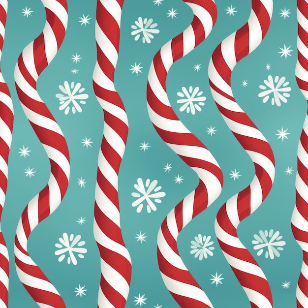 Photo a colorful seamless holiday pattern for christmas gift decorating