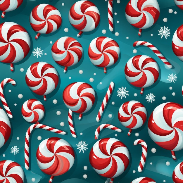 Photo a colorful seamless holiday pattern for christmas gift decorating