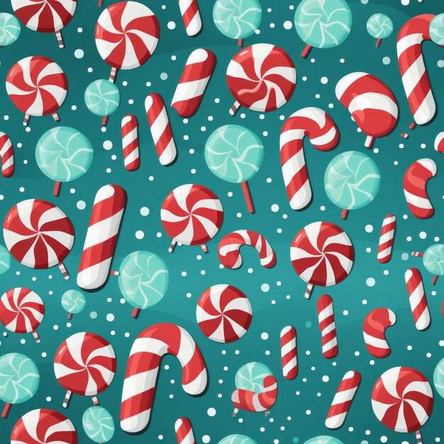 Photo a colorful seamless holiday pattern for christmas gift decorating