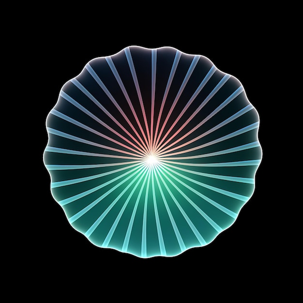 写真 カラフルな貝殻パールホワイトスパイラルネオンラインサンドドルスパイラルn y2kグラデーションライトアート
