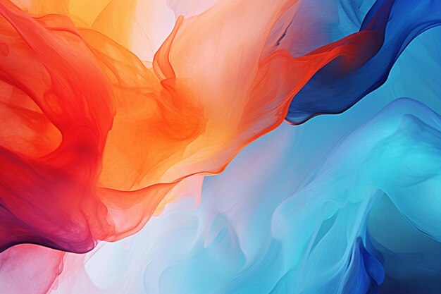 A colorful series of colors with a blue and red background.