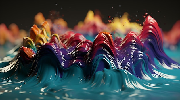 A colorful series of glass is created by the artist