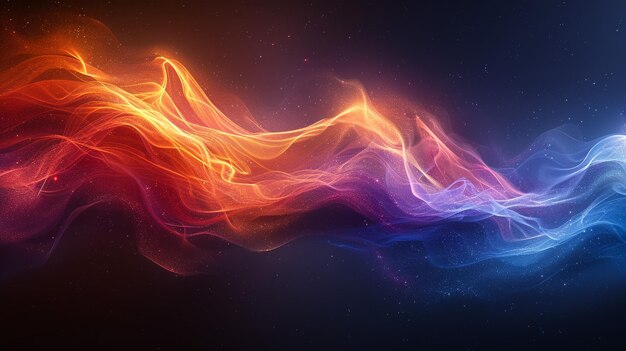 a colorful series of smokes with a black background