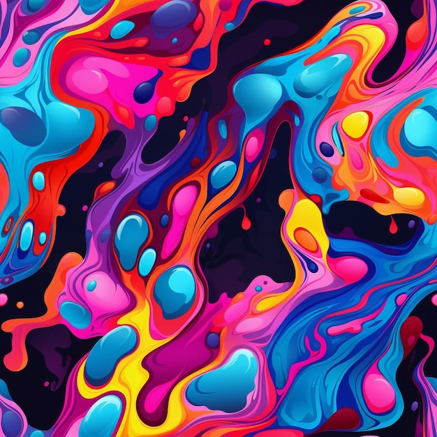 A colorful series of spray paint is shown.